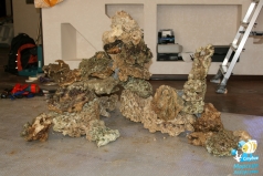 Фрагмент рифа. Сборная конструкция из живых камней.